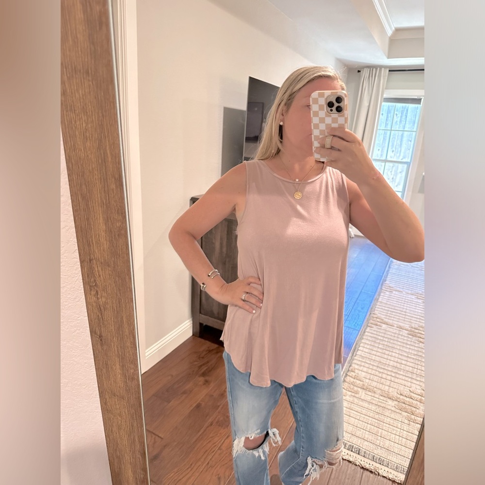 Old Navy Mauve Luxe Tank Top